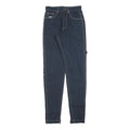 KARL KANI Womens Blue Denim Slim Skinny Cotton Blend Rinse W25 L32 Zip Pocket