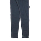 KARL KANI Womens Blue Denim Slim Skinny Cotton Blend Rinse W25 L32 Zip Pocket