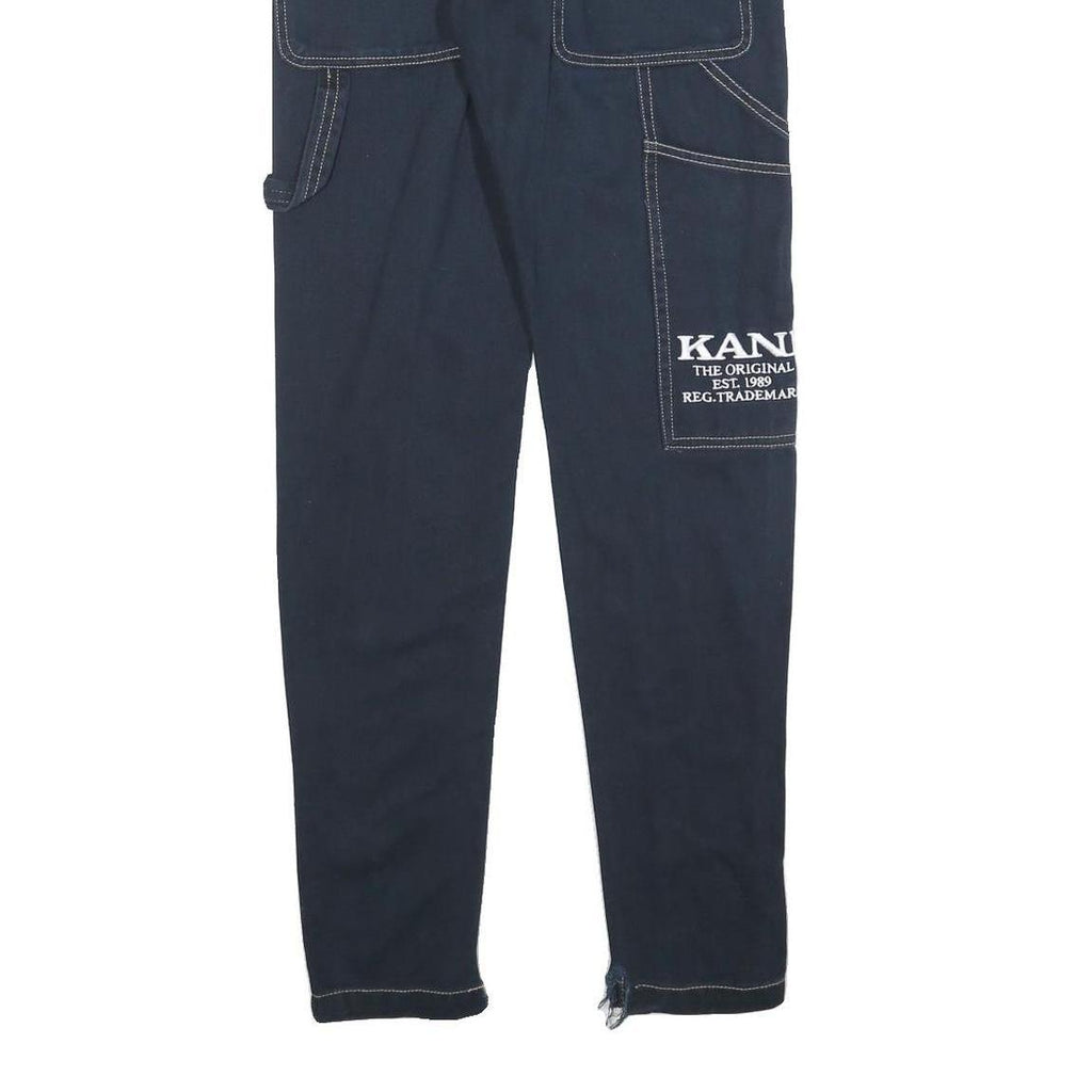 KARL KANI Womens Blue Denim Slim Skinny Cotton Blend Rinse W25 L32 Zip Pocket