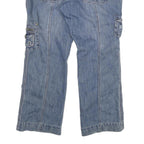 CLOCKHOUSE Womens Relaxed Blue Denim Medium Jeans W38 L32 Casual Cargo Pockets