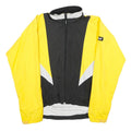 ODLO Mens Yellow & Black Outdoor Jacket M Polyester Zip Reflective Sportwear