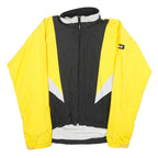ODLO Mens Yellow & Black Outdoor Jacket M Polyester Zip Reflective Sportwear