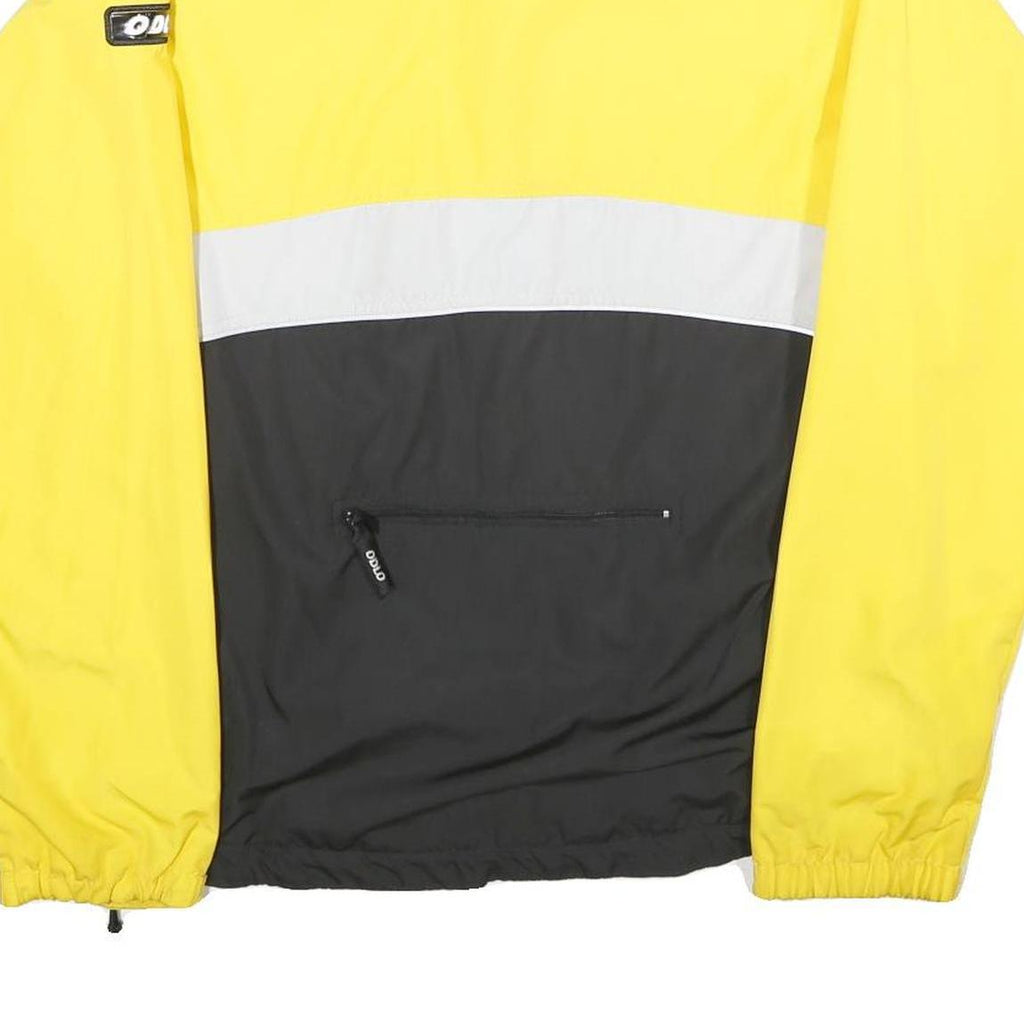 ODLO Mens Yellow & Black Outdoor Jacket M Polyester Zip Reflective Sportwear
