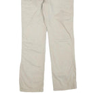 CARHARTT Womens Cotton Blend Beige Regular Waist Zip Trousers W32 L32 Casual
