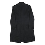 SISLEY Womens Black Classic Jacket M Woven Button Coat Elegant Formal Outerwear