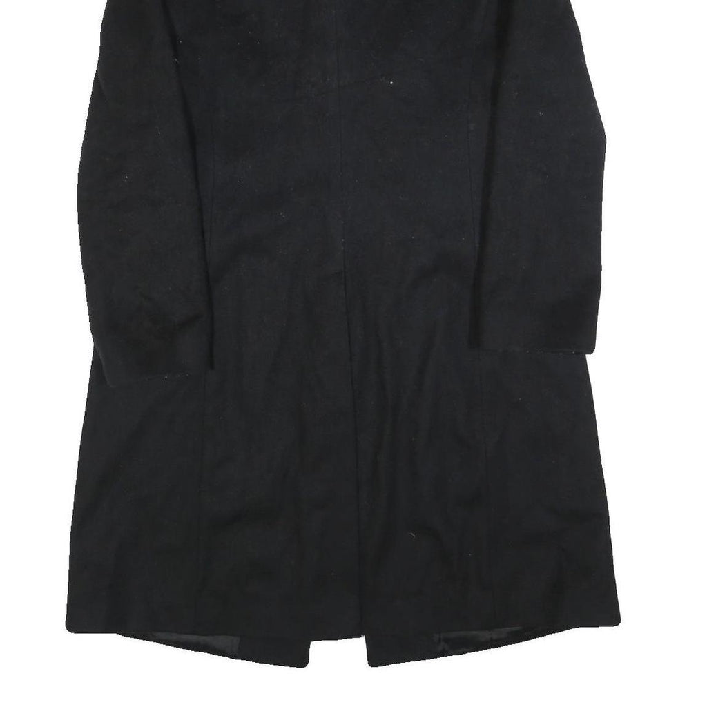 SISLEY Womens Black Classic Jacket M Woven Button Coat Elegant Formal Outerwear