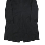 SISLEY Womens Black Classic Jacket M Woven Button Coat Elegant Formal Outerwear