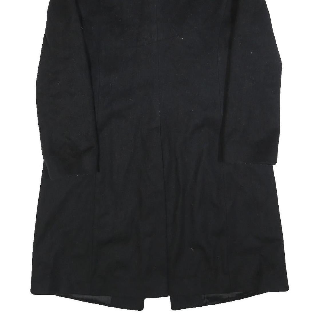 SISLEY Womens Black Classic Jacket M Woven Button Coat Elegant Formal Outerwear