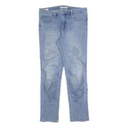 LEVI'S Womens Slim Slim Fit Blue Denim Stone Wash W32 L32 312 Jeans Zip Cotton