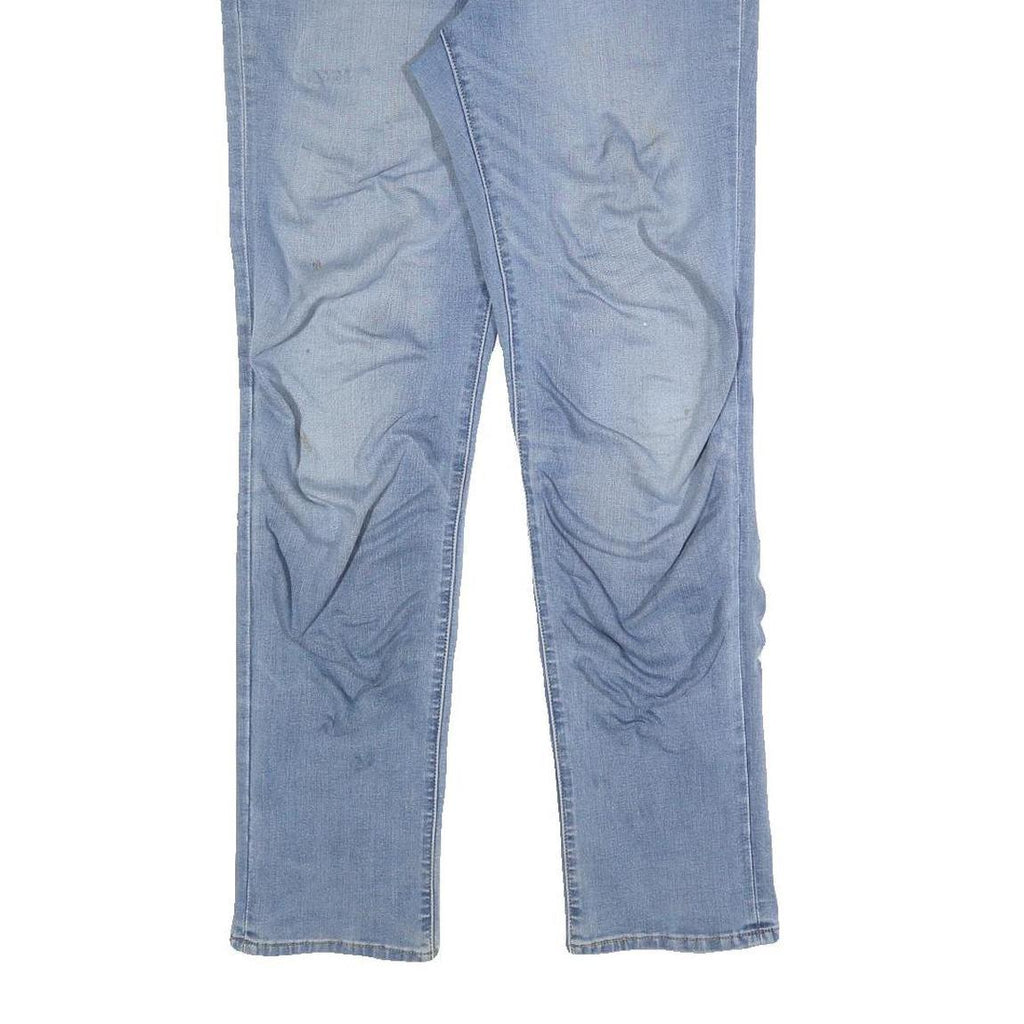 LEVI'S Womens Slim Slim Fit Blue Denim Stone Wash W32 L32 312 Jeans Zip Cotton