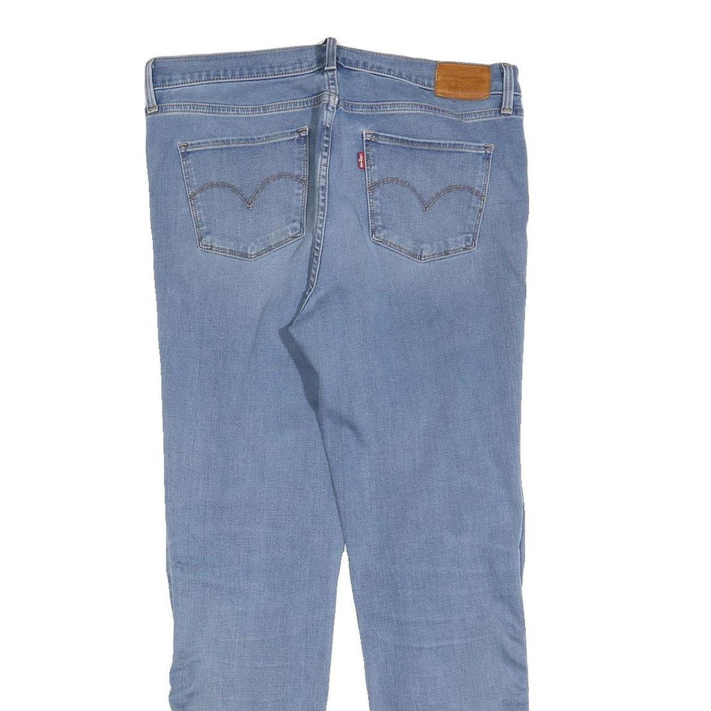 LEVI'S Womens Slim Slim Fit Blue Denim Stone Wash W32 L32 312 Jeans Zip Cotton