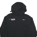 NIKE Mens Black Crossfire Select Pullover Hoodie M Cotton Blend Casual