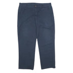 DICKIES Mens Polyester Blend Navy Regular Straight Trousers W38 L30 Workwear Zip