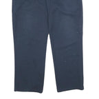 DICKIES Mens Polyester Blend Navy Regular Straight Trousers W38 L30 Workwear Zip