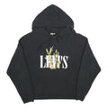LEVI'S Womens Black Cotton Hoodie M Graphic Print Casual Pullover Sweatshirt
