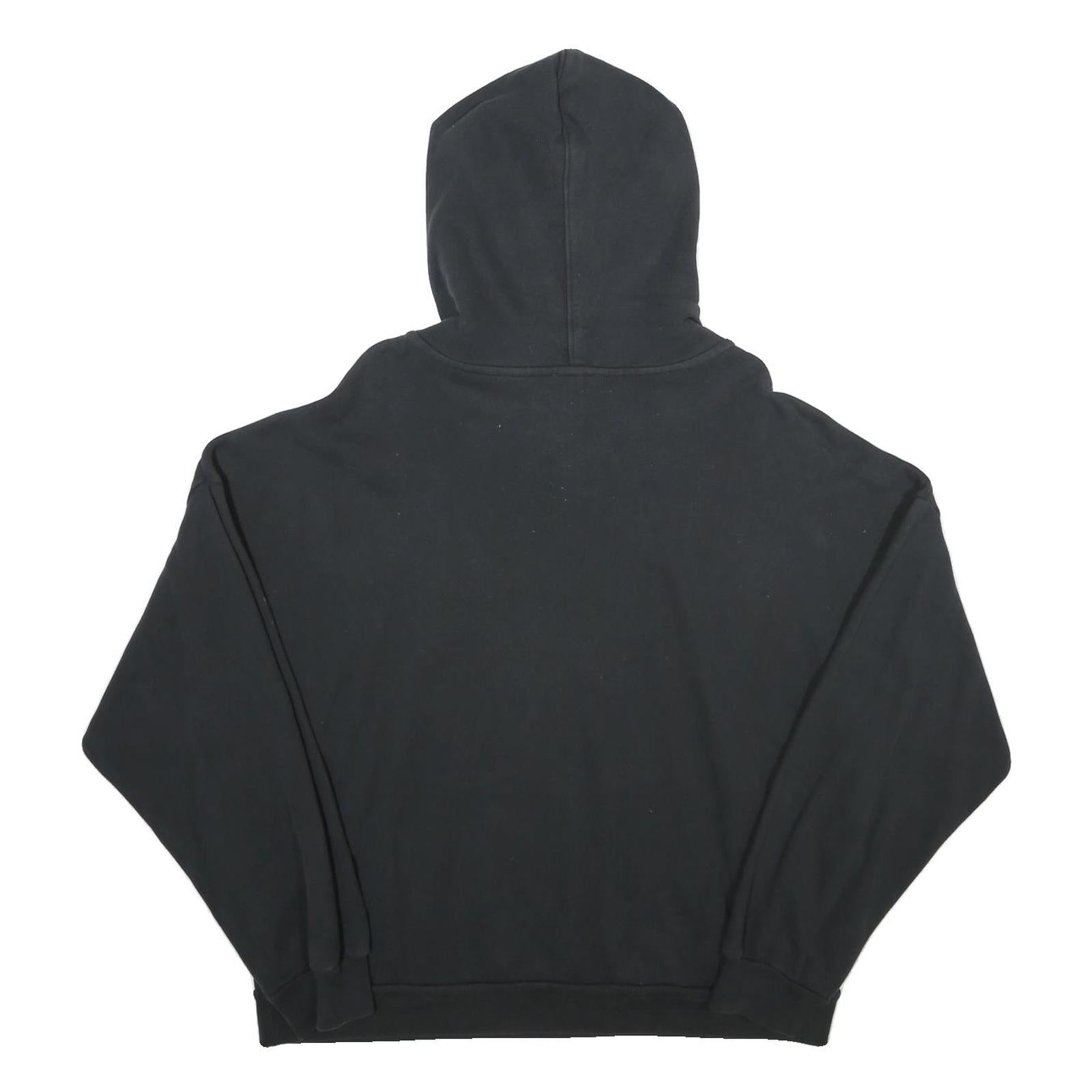 LEVI'S Womens Black Cotton Hoodie M Graphic Print Casual Pullover Sweatshirt