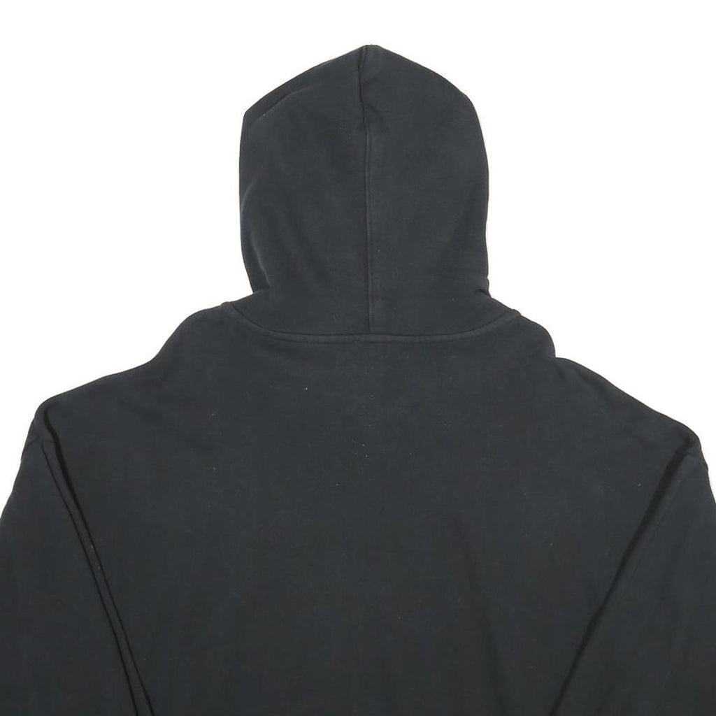 LEVI'S Womens Black Cotton Hoodie M Graphic Print Casual Pullover Sweatshirt