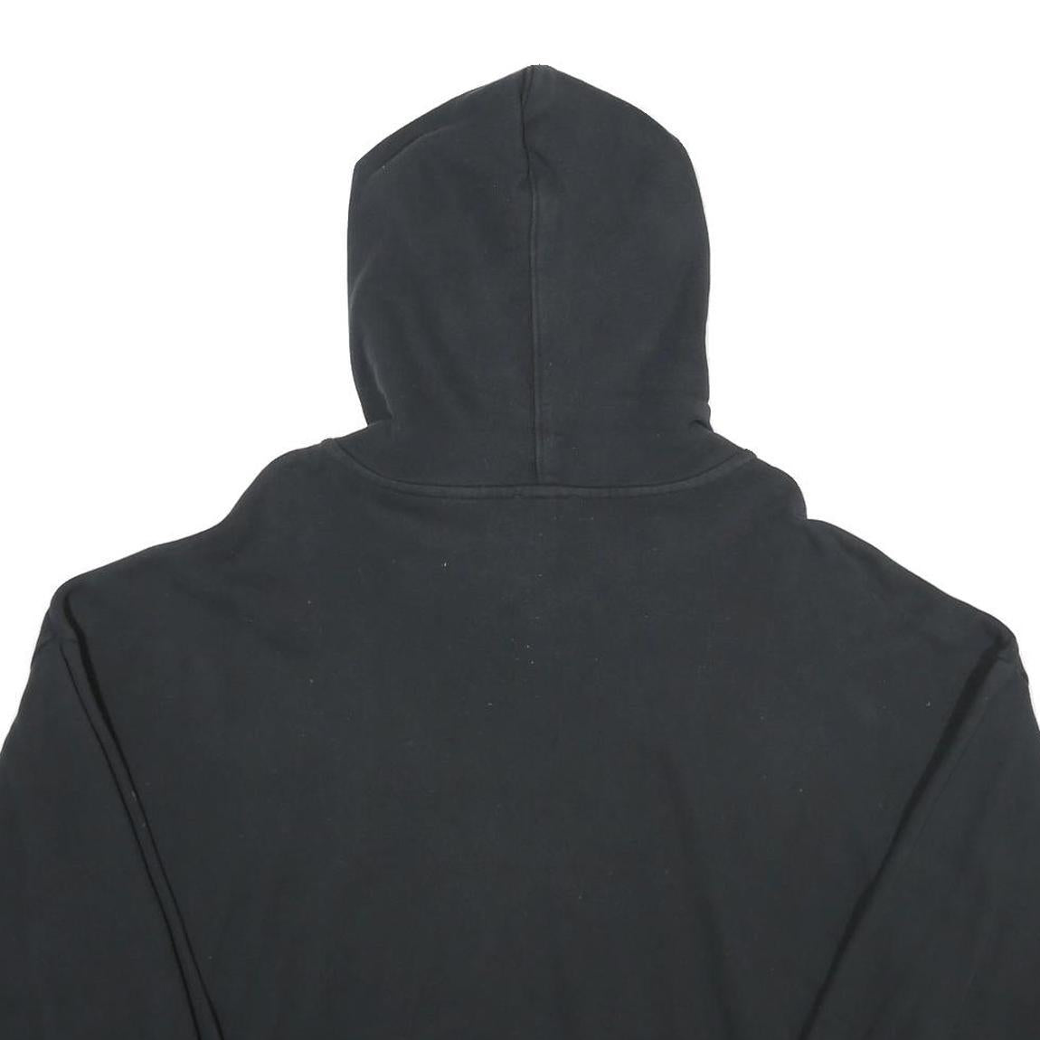 LEVI'S Womens Black Cotton Hoodie M Graphic Print Casual Pullover Sweatshirt