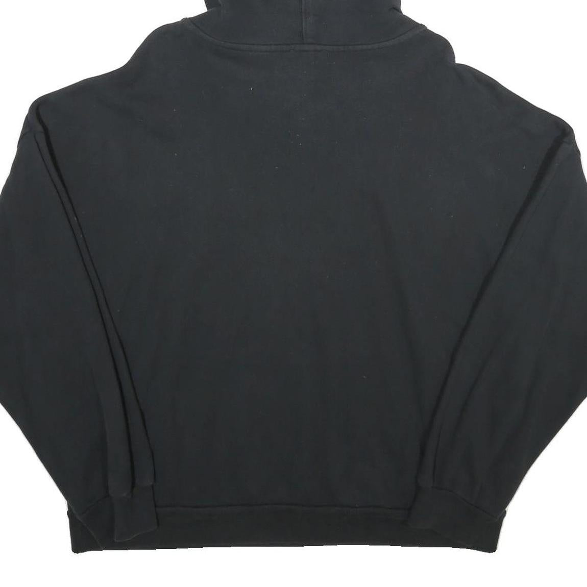 LEVI'S Womens Black Cotton Hoodie M Graphic Print Casual Pullover Sweatshirt