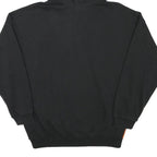 ADIDAS Womens Black & Orange Striped Pullover Hoodie UK 12 Cotton Blend Casual