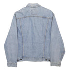 LEVI'S Mens Blue Light Wash Denim Jacket M Cotton Button Closure Plain Classic