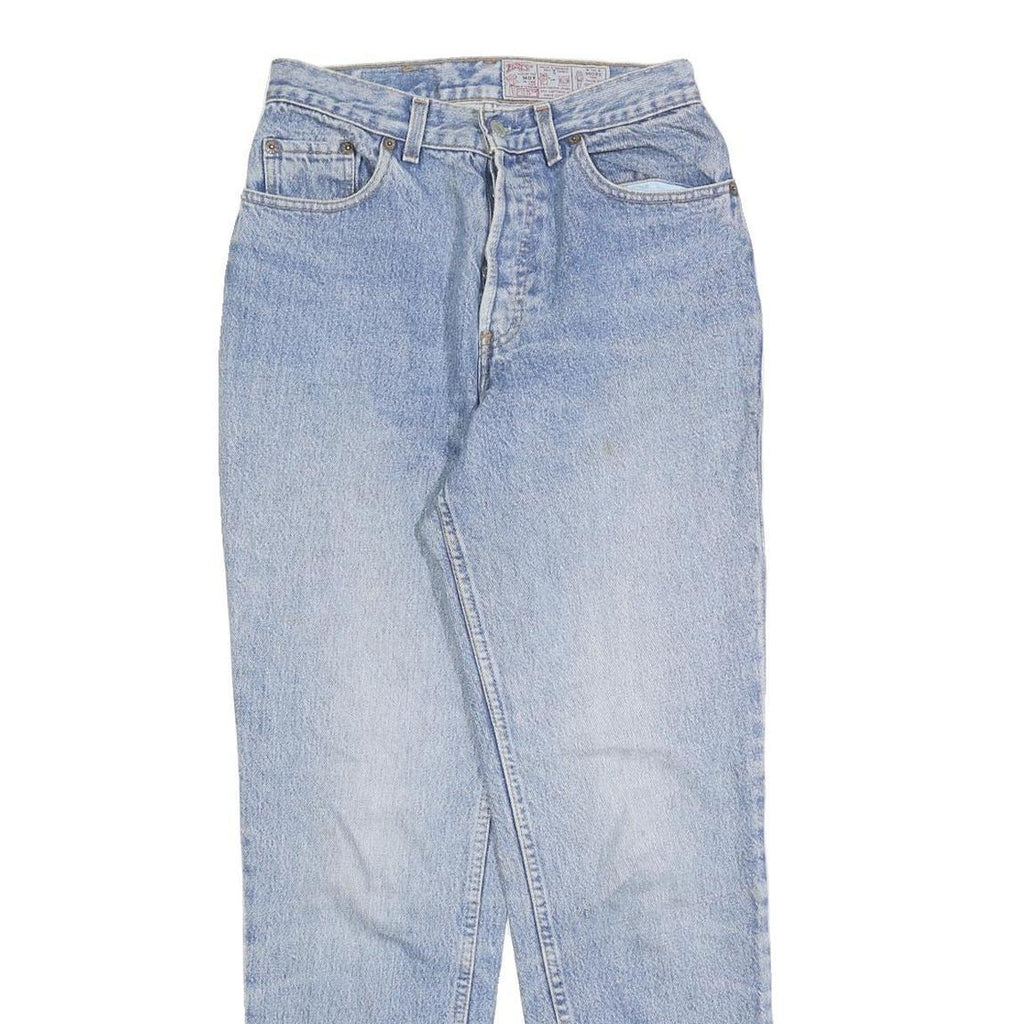 LEVI'S Womens Slim Light Blue Denim Jeans W24 L30 Classic Fit Button