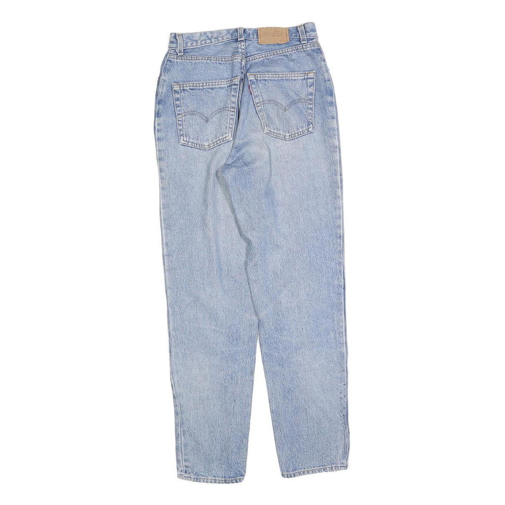 LEVI'S Womens Slim Light Blue Denim Jeans W24 L30 Classic Fit Button