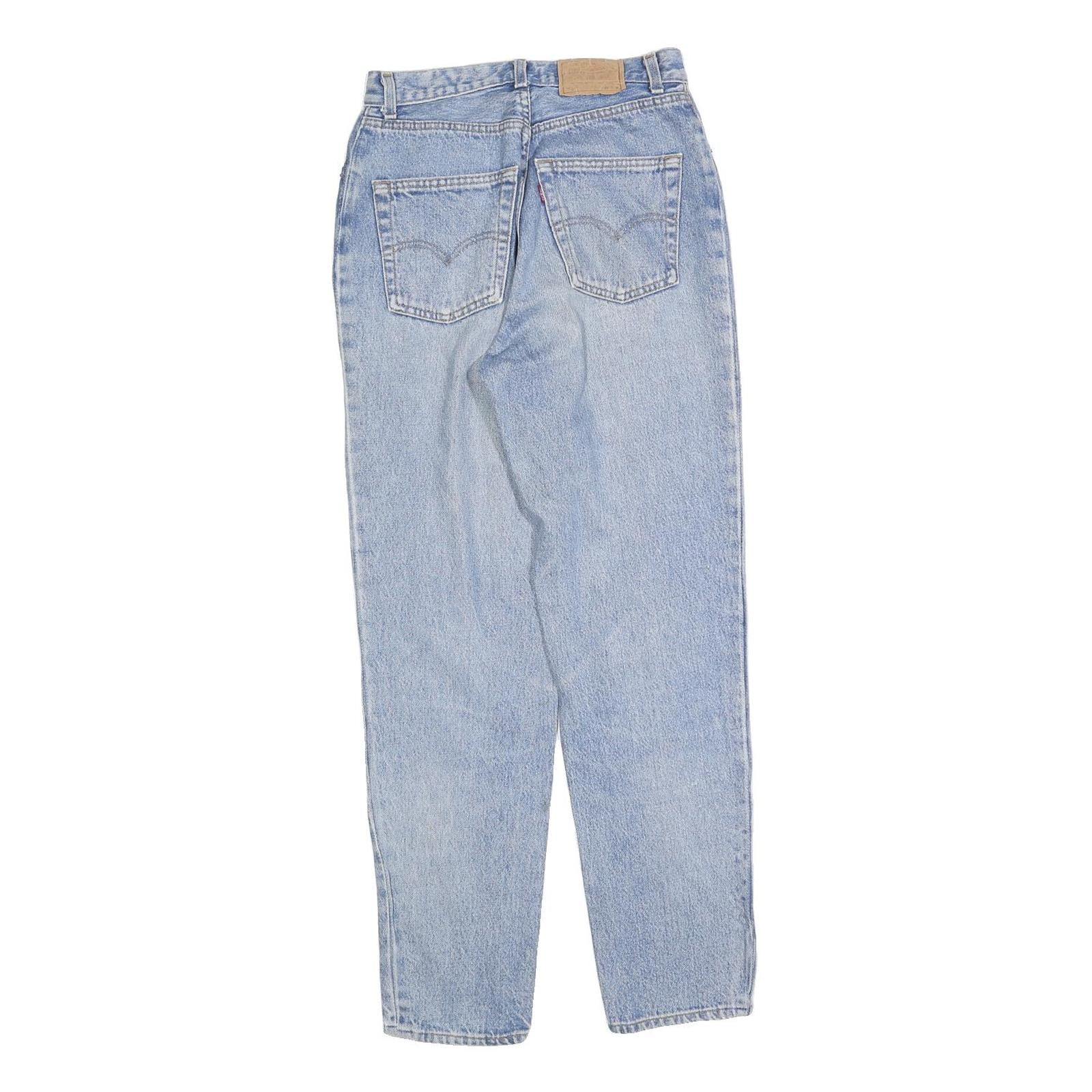 LEVI'S Womens Slim Light Blue Denim Jeans W24 L30 Classic Fit Button