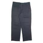 DICKIES Chino Mens Trousers Black Regular Straight W34 L27