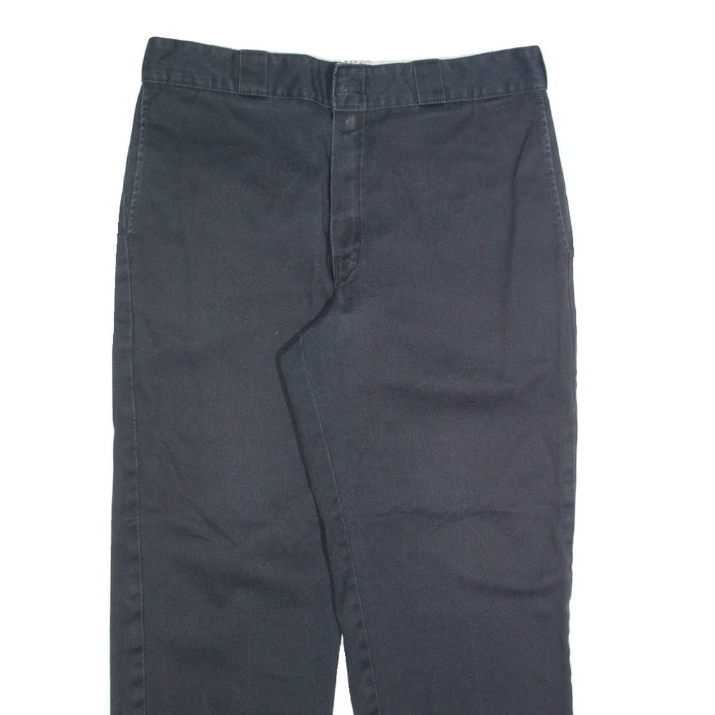DICKIES Chino Mens Trousers Black Regular Straight W34 L27