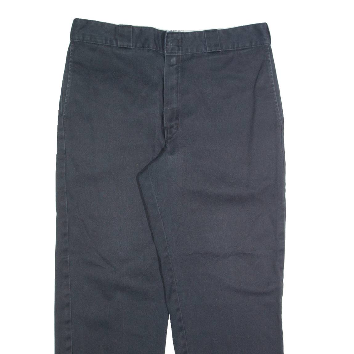 DICKIES Chino Mens Trousers Black Regular Straight W34 L27