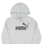 PUMA Womens Grey Hoodie UK 8 Cotton Pullover Sweatshirt Casual Wear