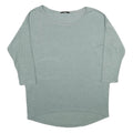 ONLY Womens Blue Plain Pullover Crew Neck Basic Knit Jumper S Casual Lightweight