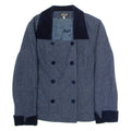 APART IMPRESSIONS Womens Blazer Jacket Blue Wool 90s UK 12