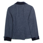 APART IMPRESSIONS Womens Blazer Jacket Blue Wool 90s UK 12