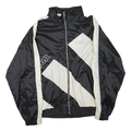 WILSON Mens Black & Cream Zip Jacket XL Polyester Blend Colourblock Lightweight