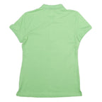 NAUTICA Womens Green Short Sleeve Plain Polo Shirt M Cotton Casual