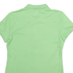 NAUTICA Womens Green Short Sleeve Plain Polo Shirt M Cotton Casual