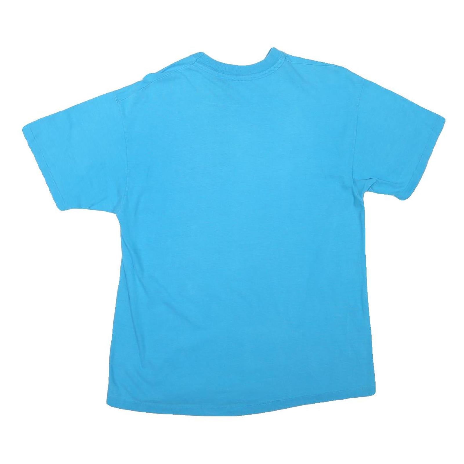 Mens Blue Hobee's California Restaurants Graphic T-Shirt M Crew Neck Short