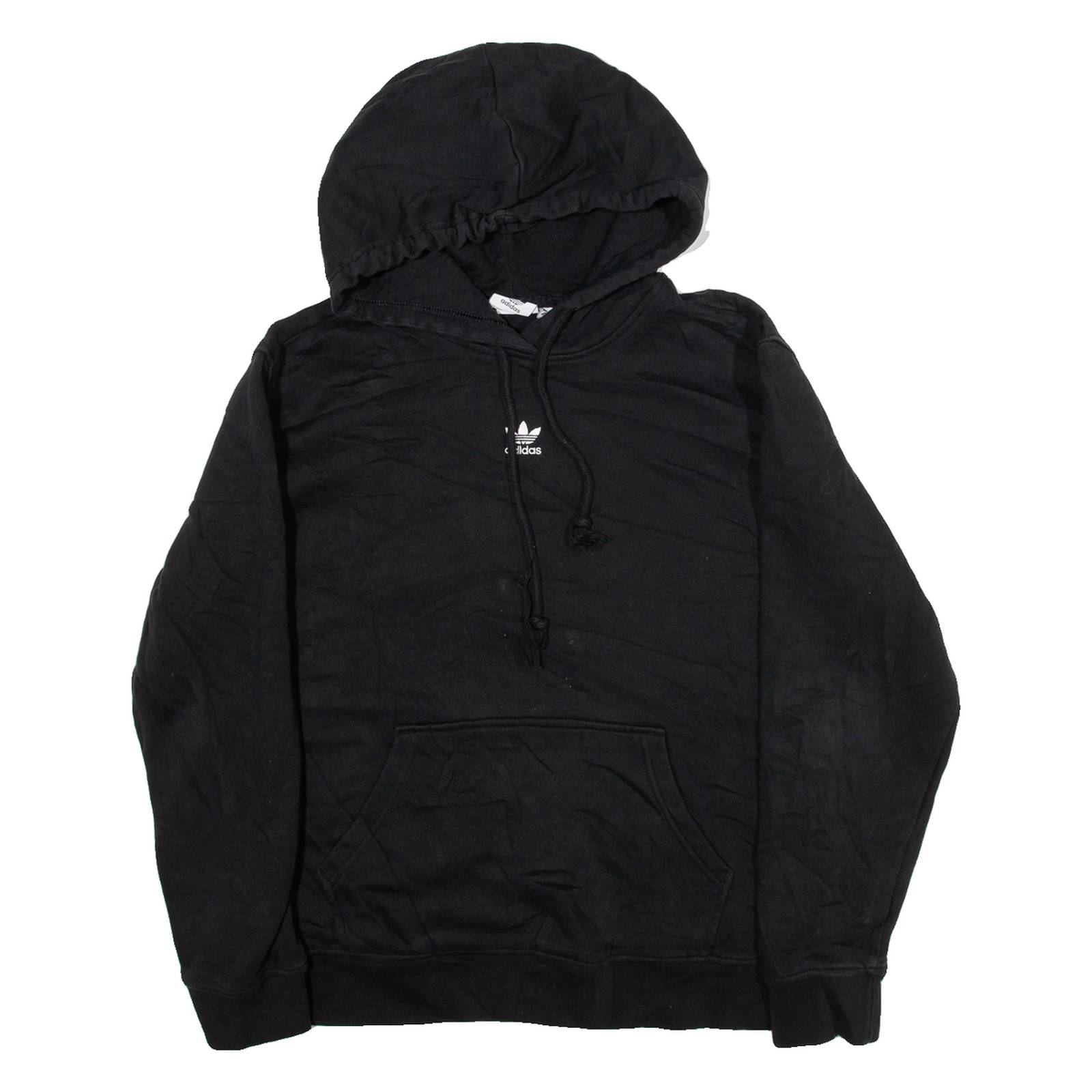 ADIDAS Womens Black Hoodie UK 14