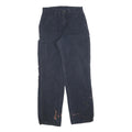 CARHARTT Mens Cotton Blend Navy Relaxed Fit Straight Trousers W31 L34 Workwear
