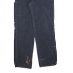 CARHARTT Mens Cotton Blend Navy Relaxed Fit Straight Trousers W31 L34 Workwear