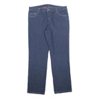 DICKIES Womens Regular Blue Denim Jeans Zip W36 L31 Classic Straight Cotton