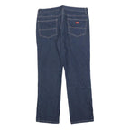 DICKIES Womens Regular Blue Denim Jeans Zip W36 L31 Classic Straight Cotton