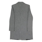 ZARA Womens Black & White Houndstooth Double Breasted Jacket S Polyester Blend