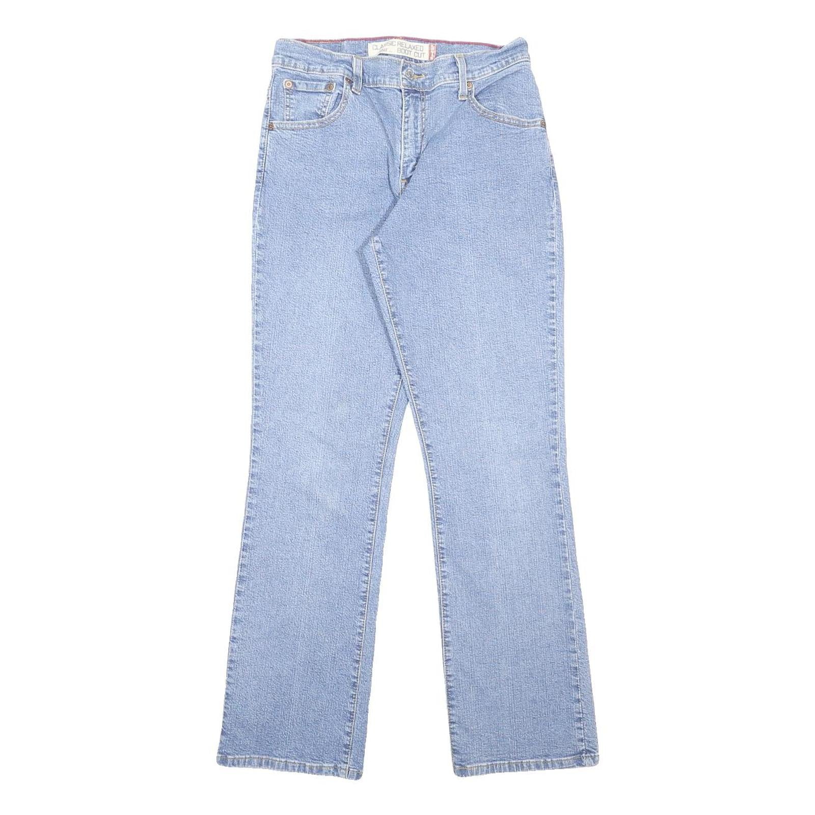 LEVI'S Womens Relaxed Bootcut Denim Light Blue W26 L30 Casual Classic Zip Jeans