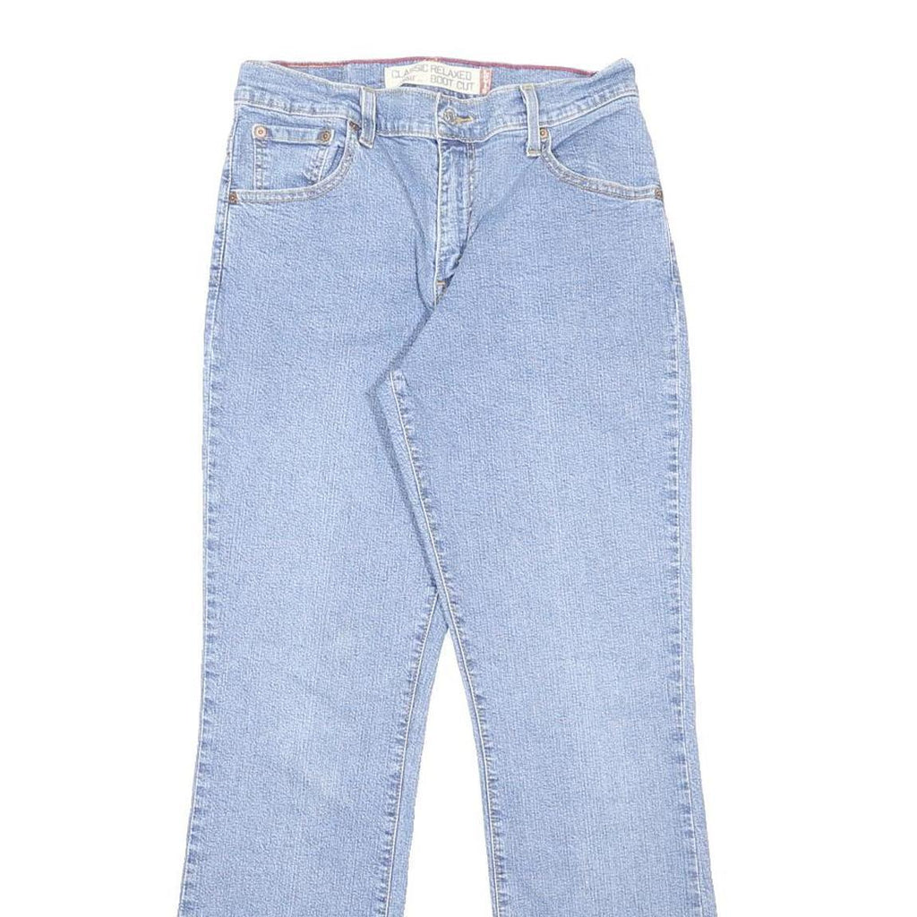 LEVI'S Womens Relaxed Bootcut Denim Light Blue W26 L30 Casual Classic Zip Jeans