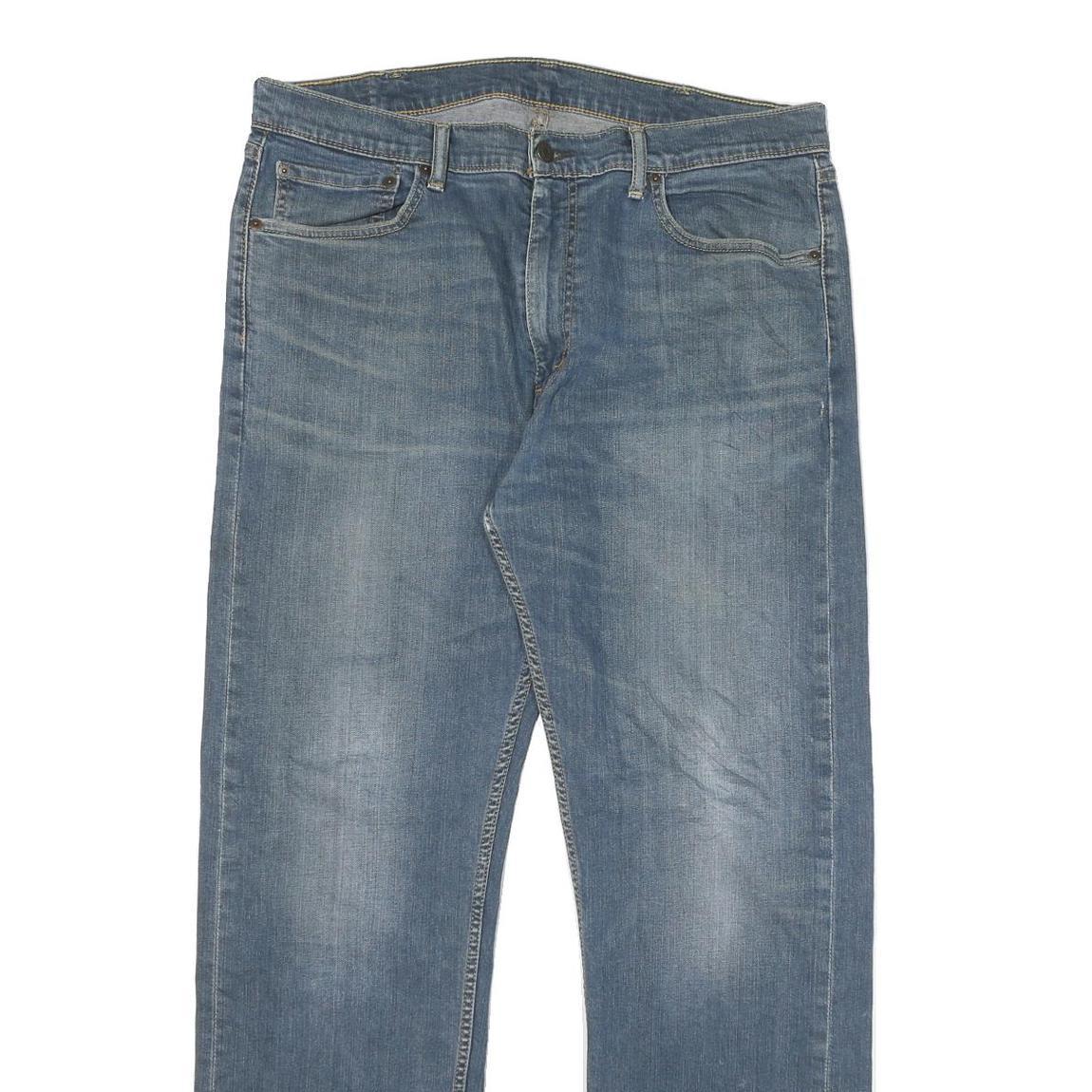 LEVI'S 505 Mens Jeans Blue Regular Straight Denim Medium W38 L32 Classic Fit