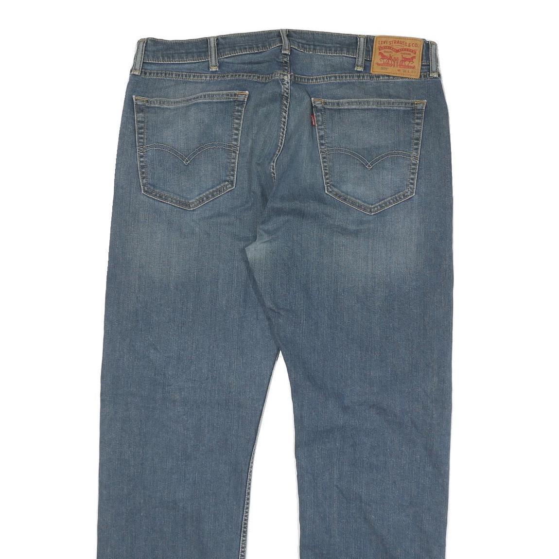 LEVI'S 505 Mens Jeans Blue Regular Straight Denim Medium W38 L32 Classic Fit