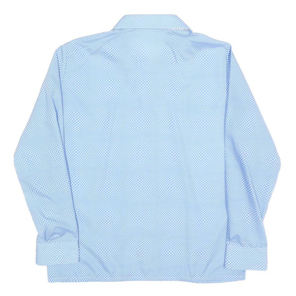 CHARLES DUMONT Womens Blue Printed Shirt Long Sleeve Collared S Light Top